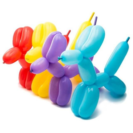 TG48098 20 STK. MODELLIERBALLONS MIT PUMPE BUNT