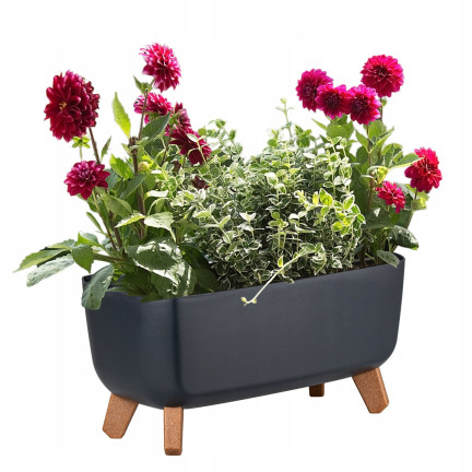 DGCL400-S433 BLUMENTOPF GRACIA KOFFER ANTHRAZIT