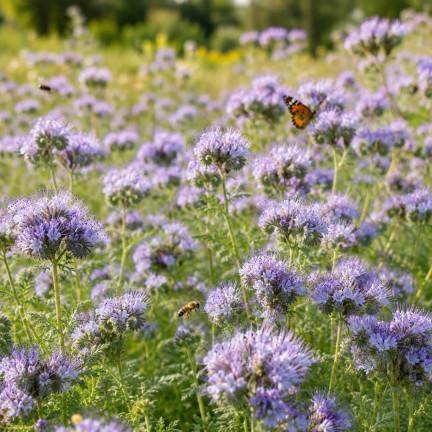 Blaue Phacelia, honigtragend, als Zwischenfrucht, Samen, Toraf, 50 g