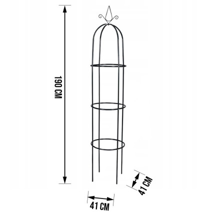 TG60185 GARTENBLUME PERGOLA Rosen 190CM OBELISK