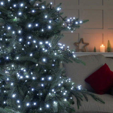 LZ200 Weihnachtsbaumlichterkette mit 200 LEDs, kaltweiß, für den Innenbereich, für den Weihnachtsbaum, Weihnachten