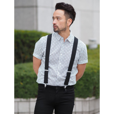 BQ6A EMO SCHWARZ JAPAN HOSENTRÄGER MÄNNER BREIT FÜR DRESSING UP