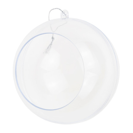 TG68999 Acrylkugel mit Öffnung zusammenklappbar Kunststoffkugeln 8cm transparent