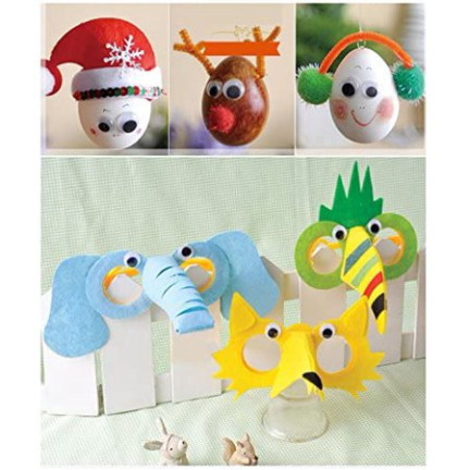 TG57512 BEWEGLICHE AUGEN AUGEN ZUM DEKORIEREN 80 STÜCK MASKOTTCHEN