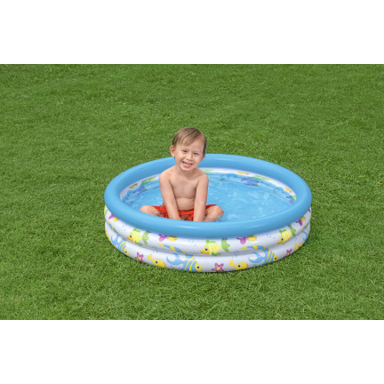 51008 Kinderbecken aufblasbares Planschbecken Fische