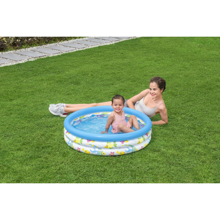 51008 Kinderbecken aufblasbares Planschbecken Fische