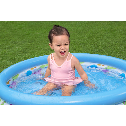 51008 Kinderbecken aufblasbares Planschbecken Fische