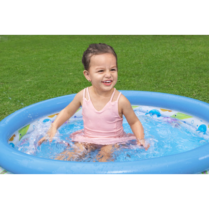 51008 Kinderbecken aufblasbares Planschbecken Fische