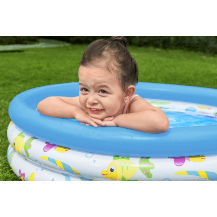 51008 Kinderbecken aufblasbares Planschbecken Fische