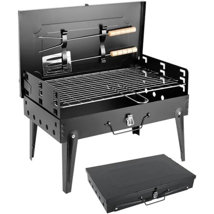 TG71414 TOURISM PORTABLE TOURISM FOLDING GRILL + Zubehör