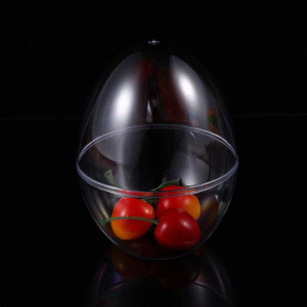 TG60436 ACRYL-EI TRANSPARENT STEHEND 9CM KUNSTSTOFF OSTEREI