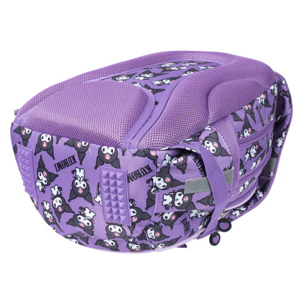 KUR1 Schulrucksack „Kuromi“ von Sanrio, violett, Original-Lizenzprodukt von St. Majewski, 22 l, 4 Fächer