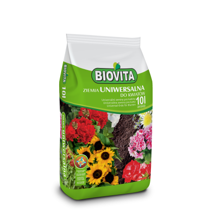 BIO6 UNIVERSAL ERDE 10L FÜR GRÜNPFLANZEN BLUMEN BIOVITA