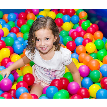 Ll38 bunte Bälle für Bällebad 7 cm Babybälle Plastikbälle Baby Spielbälle 100 Stück