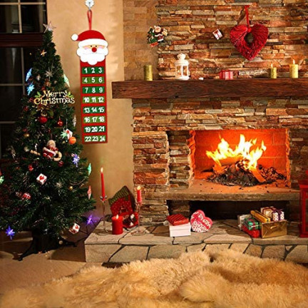 C51001 ADVENTSKALENDER WEIHNACHTSWUNDER SCHNEEMANN FILZ HÄNGEND BLANK