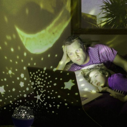 TG56632-2 Nachtlicht mit Sternenhimmel-Projektor, um 360° drehbar, rosa