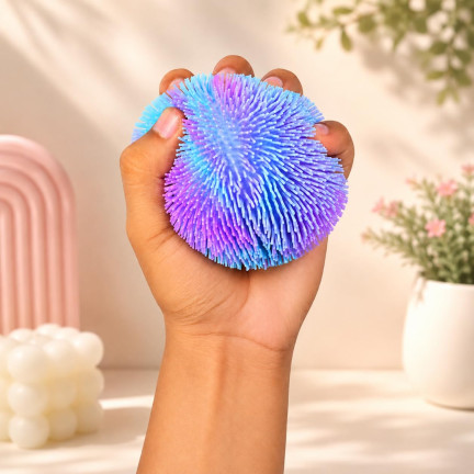 LED-Knetball, leuchtender Sensorball mit Noppen, „Flashing Squirrel“, verschiedene Farben