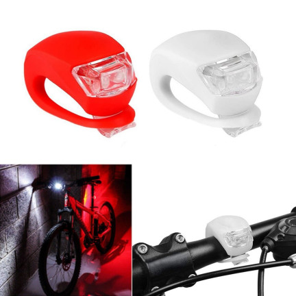 EOT011 LED FAHRRADLICHT VORNE UND HINTEN SILIKON ALYA