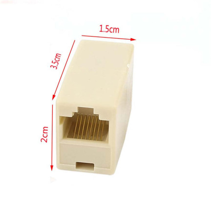 TV53 STECKER RJ45 STECKER ADAPTER 8P8C VERGOLDET