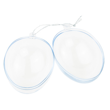 TG35237 ACRYL-EI TRANSPARENTES FALT-EI 6CM PLASTIK-OSTEREI