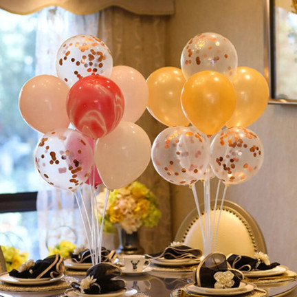 TG71474 BALLONSTÄNDER 7PC FÜR 7 BALLONS RACK GEBURTSTAG PARTY STICKS