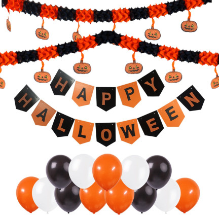HL20 HALLOWEEN GIRLANDE PAPIER DIANIE BANNER 3M