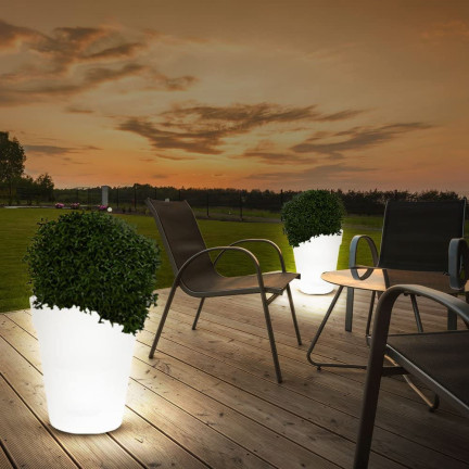 TG60450 LED-Topf SOLAR-BELEUCHTUNG LAMPE WEISS