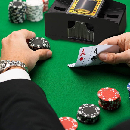 Poker-Kartenschüttler, automatischer Kartenschüttler, Pokerset, Poker