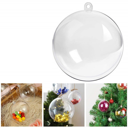 TG35233-BN FULL FOLDING ACRYLIC BALLS PLASTIC 12cm TRANSPARENT