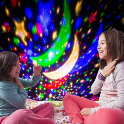 TG56632-2 Nachtlicht mit Sternenhimmel-Projektor, um 360° drehbar, rosa