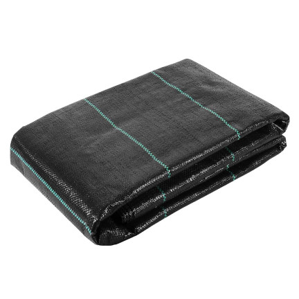 TG77638 Dickes Agro-Textil gegen Unkraut, Agro-Textil 2x20m, schwarz gegen Unkraut, 40m2