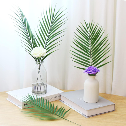 Künstliches Palmblatt, tropische Dekoration, einzelner Zweig, 55 cm