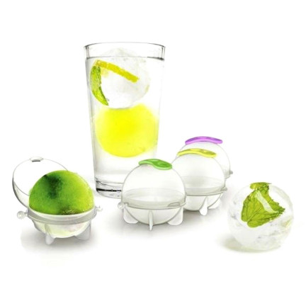TG64476 EISFORM EIS KUGELN FORM 4 STÜCK FÜR GETRÄNKE GROSS