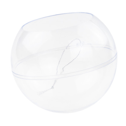 TG69001 Acrylkugel mit Öffnung zusammenklappbar Kunststoffkugeln 10cm transparent