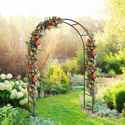 PERG-N3214 Gartenbogen Metallbogen für Rosen Blumen Zweige 240cm