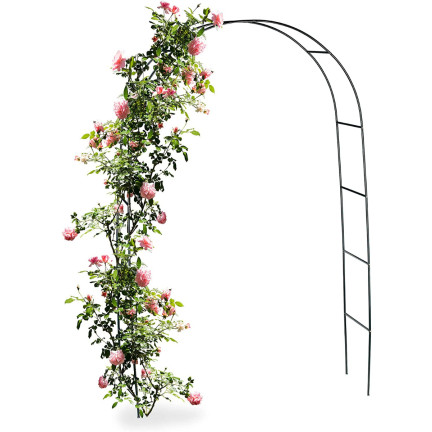 PERG-N3214 Gartenbogen Metallbogen für Rosen Blumen Zweige 240cm