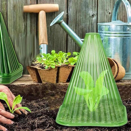 TG77639 Gartenclochen für Pflanzen, Kunststoff-Pflanzenabdeckungen, Frostschutzmittel, 12 Stück/kpl