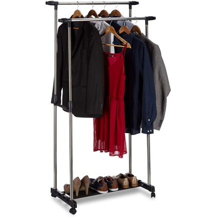 DO30 DOUBLE UNDERFLOOR HOLDER WITH ROLLS Kleiderschrank Garderobe