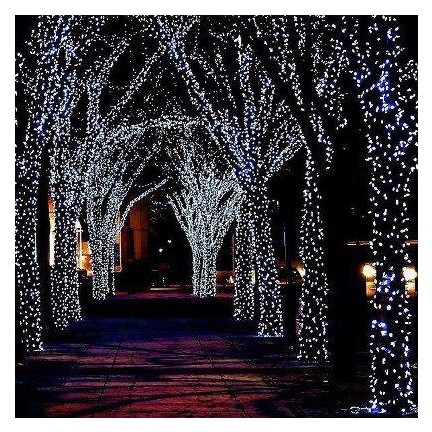 TG63193-1 SOLAR Weihnachtsbaumbeleuchtung 500 LED 52m GIRLANDS KALTWEISS 8 FUNKTIONEN