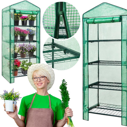 TG71365 GARTEN-BALCON-RACK 4 Böden 160x70x50cm UV4 für BALKON FOLIAK