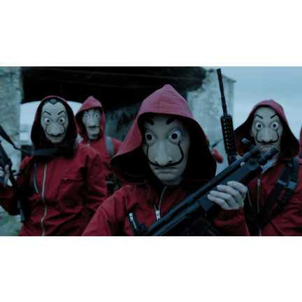 TG64369 Halloween Hausmaske SALVADOR DALI LA CASA DE PAPEL Überfall aus dem Film