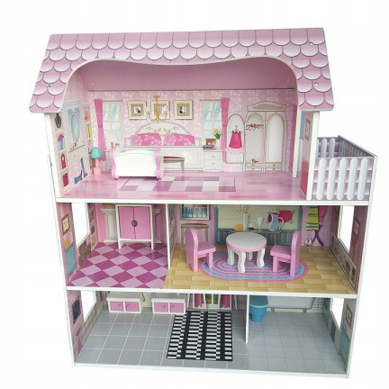 HM013295 PUPPENHAUS MIT MÖBELN