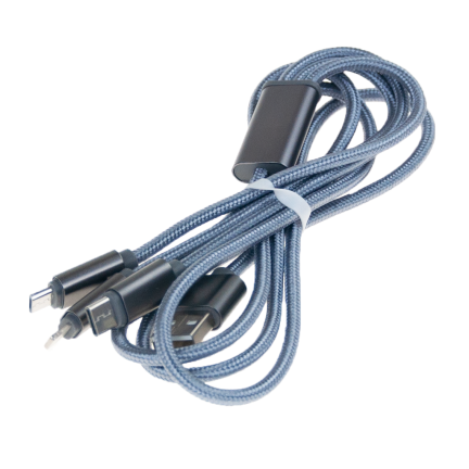 AF10 3-in-1 IPHONE MICRO USB TYP-C LADENKABEL