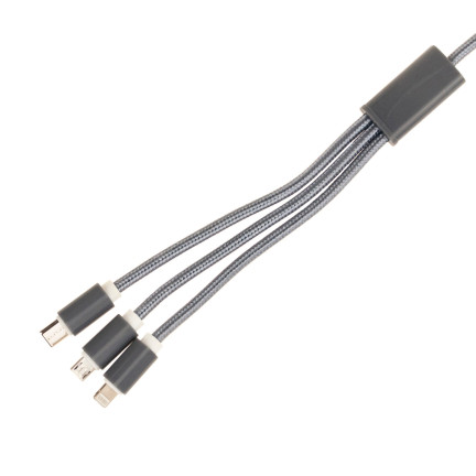 AF10 3-in-1 IPHONE MICRO USB TYP-C LADENKABEL