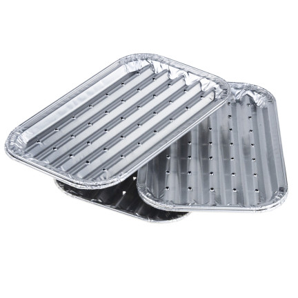 AMS0256 GRILLSCHALEN ZUM GRILLEN UND BRATEN ALUMINIUM 5PCS. 18x11CM TACKA