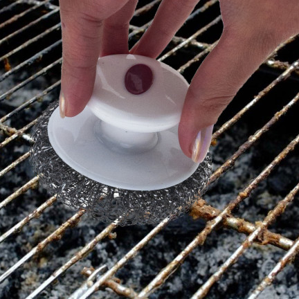 AMS3768 GRILLSCHWÄMME DRAHT SCHEUERSCHWAMM GRILL SCHEUERSCHWAMM