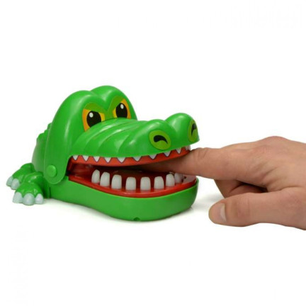 TG55490 SPIEL KROKODIL KAIMAN KRANK ZAHN BEIM ZAHNARZT ARCADE GESCHENK GROSS