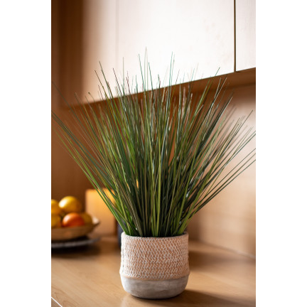 CV14611 KUNSTGRAS IN EINEM 60CM GROSSEN TOPF WIE EIN LEBENDIGES GRAS