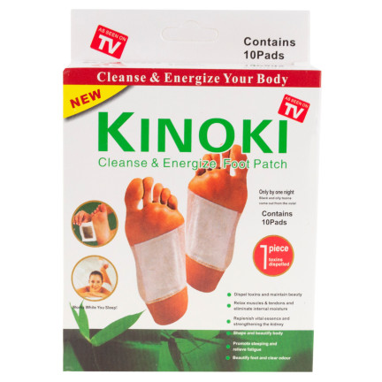 AS7 Kinoki-Pflaster zur Entgiftung von Giftstoffen – Detox für die Füße – Entgiftung