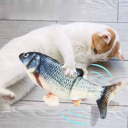 TG64361 Elektrisches springendes Fischspielzeug für Katzen